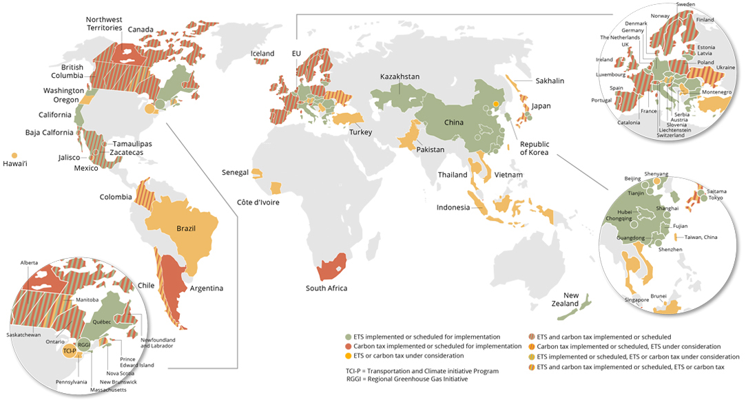 2021年全球碳定價(jià)現(xiàn)狀和趨勢執(zhí)行摘要
